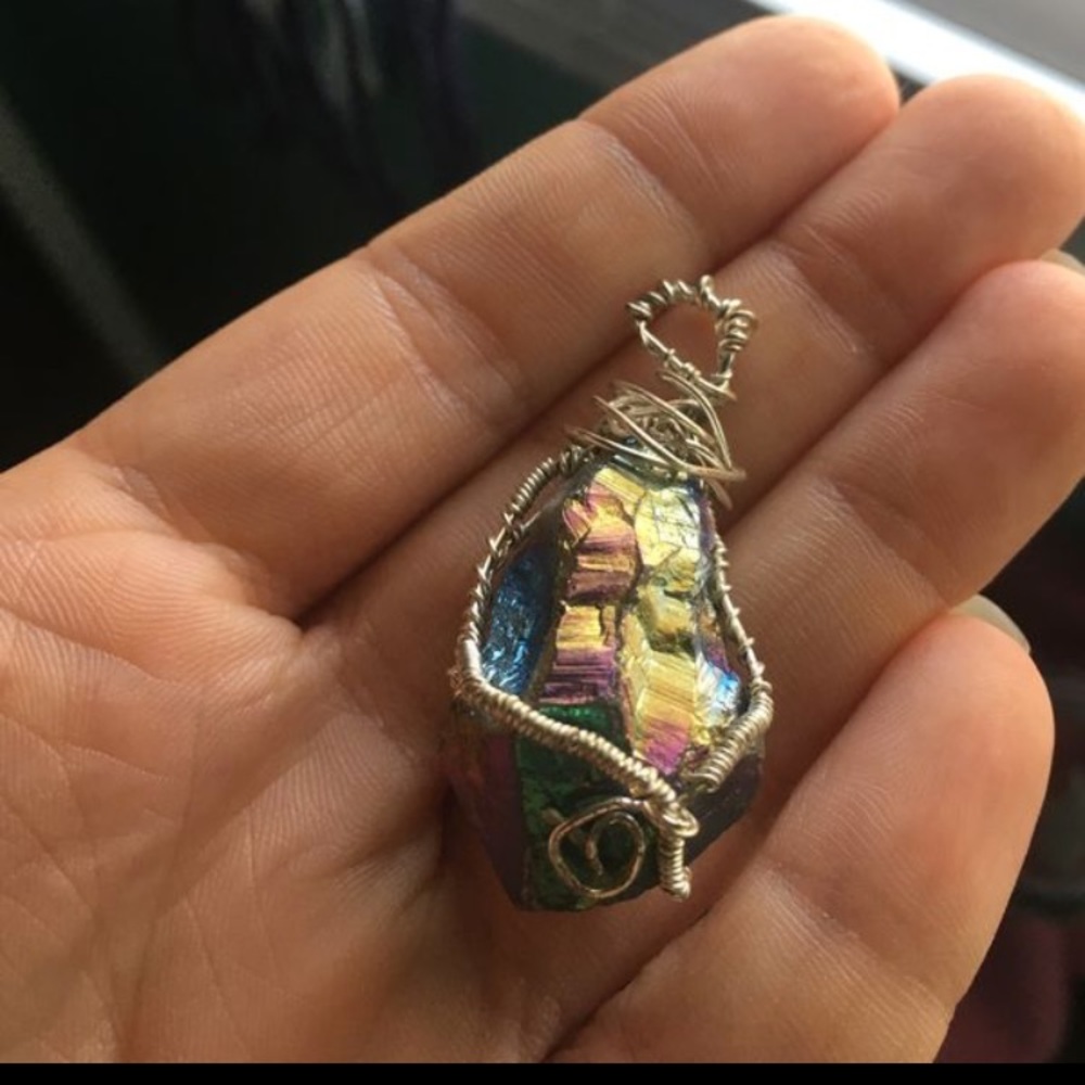 Handmade wire wrapped necklace
